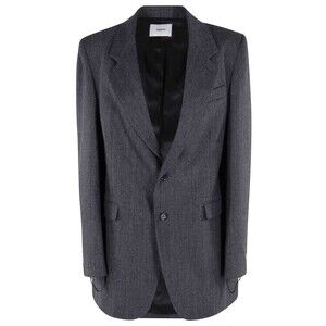 Coperni Gray Wool Blazer With Check Pattern - NWT
